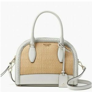 Kate Spade Reily Large Straw Dome Satchel